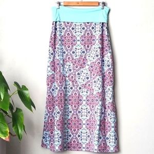 Vanity Bohemian Slit Midi/Maxi Skirt Size M